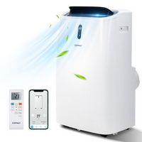 Costway 8800 BTU Portable Air Conditioner Cools up to 450 sq.ft 4-in-1 Air Cooler w/ APP & WiFi S...
