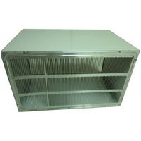 LG - 26&quot; Wall Sleeve and Stamped Aluminum Rear Grille for In Wall Air Conditioners - Silver