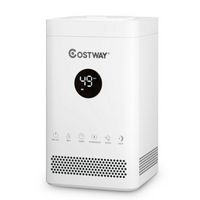 Costway 3.5L/0.925Gal Quiet Top Fill Air Humidifier w/ 3-Level Mist Timer Sleep Mode for Bedroom ...