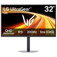 LG - 32" UltraGear G6 IPS QHD 200Hz 1ms G-SYNC Compatible FreeSync Premium Gaming Monitor with HD...