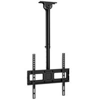 ErgoAV - 40″-55″ Ceiling Mounts for TVs - Black