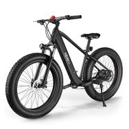 HiBoy - P6 Electric Bike w/ 62 mi Max Operating Range &amp; 28 mph Max Speed - Black