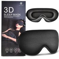 Arboleaf Sleep Mask, Contoured for Zero Pressure, Travel Bliss, 3D Eye Mask, Light-Blocking Desig...