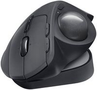 Logitech - MX ERGO S PLUS Wireless Ergonomic Trackball Mouse with 6 Programmable Buttons - Wirele...
