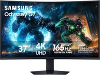 Samsung - 37" Odyssey G75F 4K 165Hz 1ms AMD FreeSync Prem Pro Curved Gaming Monitor with HDR 600 ...