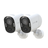 Swann - Xtreem 4K Battery-Powered Cam w32GB Card - Pack 2 - Black