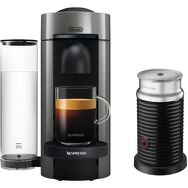 Nespresso - VertuoPlus Coffee &amp; Espresso Single-Serve Machine and Aeroccino Milk Frother in Black...