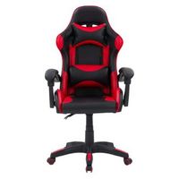 CorLiving - Ravagers Gaming Chair - Black and Red