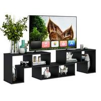 3 Pieces TV Console Stand Modern Entertainment Center Storage Bookcase