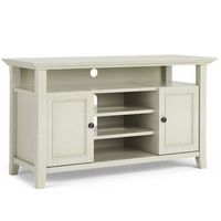 Simpli Home - Amherst 54 inch Wide Solid Wood Transitional TV Stand in Antique White - Antique White