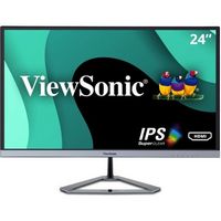 ViewSonic - VX2476-SMHD 23.8&quot; IPS LCD FHD Monitor (DisplayPort VGA, HDMI) - Black