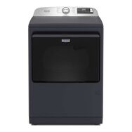 Maytag - 7.4 Cu. Ft. Pet Pro Top Load Gas Dryer with Extra Power and Sanitize Cycle - Midnight Steel