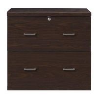 OSP Home Furnishings - Alpine 2-Drawer Lateral File with Lockdowel Fastening System - Espresso