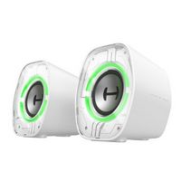Edifier - G1000 II 2.0 Bluetooth Gaming Speakers with RGB Lighting (2-Piece) - White