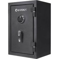 Barska - 2.02 Cu Ft Fireproof Biometric Safe with Fingerprint &amp; Keypad Lock-with LED Light, Alarm...