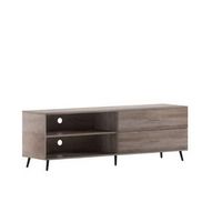 Alamont Home - Nelson TV Stand for up to 60&quot; TV%27s with Adjustable Shelf and Storage Drawers - Wal...