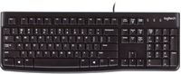 Logitech - K120  Full-size Wired Membrane Keyboard for PC with Spill-Resistant Design - Black