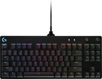 Logitech - G PRO TKL Wired Mechanical GX Blue Clicky Switch Gaming Keyboard with RGB Backlighting...