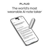 PLAUD - NotePin Memory Capsule Smart AI Voice/Audio Recorder - V2 - Lunar Silver