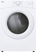 LG - 7.4 Cu. Ft. Ultra Large Stackable Smart Electric Dryer with AI Sensor Dry and LoDecibel Quie...