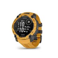 Garmin - Instinct 3 Solar GPS Smartwatch 50 mm Fiber-reinforced Polymer - Solar Sunburst with Sun...
