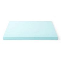 Lucid Comfort Collection 4" Gel Memory Foam Topper, Twin - Blue