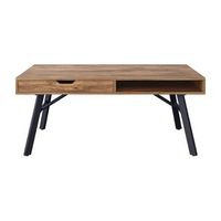 CorLiving - Auston Wood Grain Finish Coffee Table - Brown