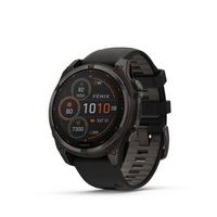 Garmin - fēnix 8 Solar Sapphire GPS Smartwatch 47mm Fiber-reinforced polymer - Carbon Gray DLC Ti...