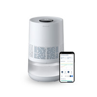 Blueair - InvisibleMist 0.9 gallon Evaporative Premium Smart Top-Fill Humidifier - White