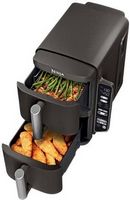 Ninja - DoubleStack 8 QT, 6-in-1, 2-Basket Air Fryer, Space Saving Design - Black