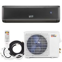 Costway 12000 BTU Mini Split Air Conditioner &amp; Heater with Heat Pump - Grey + White