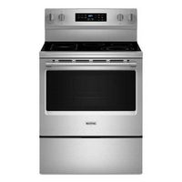 Maytag - 30-Inch Wide Electric Range With No Preheat Air Fry and Air Baking - 5.3 cu. ft - Stainl...
