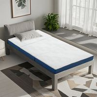 Bestier 4&quot; Tri-Fold Memory Foam Mattress Medium Firm Topper - Queen