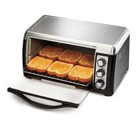 Hamilton Beach - 6 Slice Capacity Toaster Oven - Black - Accessories