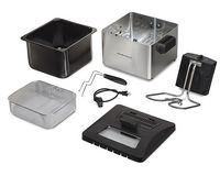 Hamilton Beach - 5.3 qt. Deep Fryer - Silver - Accessories