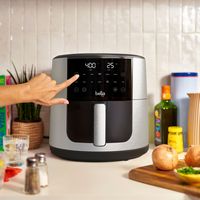 bella PRO - SmartCrisp 8-qt. Touchscreen Air Fryer - Stainless Steel - Accessories