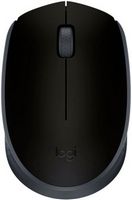 Logitech - M170 Wireless Compact Optical Ambidextrous Mouse - Wireless - Black