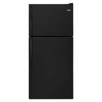 Whirlpool - 18.2 Cu. Ft. Top-Freezer Refrigerator - Black