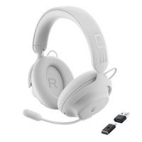 Alienware - Pro Wireless Gaming Headset for PC, PS5, PS4, Switch and Mobile - Lunar Light