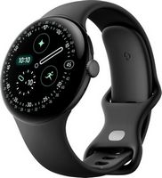 Google - Pixel Watch 4 (45mm) - LTE - Matte Black Case - Obsidian Band - (2025)