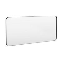 LOVMOR - 72 in. W x 32 in. H Tempered Glass Rounded Rectangle Framed Wall-Mounted Bathroom Vanity...