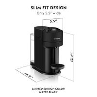 Nespresso - Vertuo Next Coffee and Espresso Maker by De'Longhi, Matte Black with Aeroccino Milk F... - Alternate Views