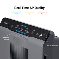 WINIX - Tower 355 Sq. Ft. Air Purifier - Gray - Alternate Views