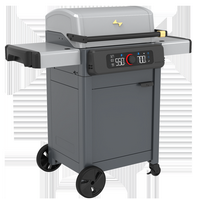 Current - Model G Dual Zone Grill with Cabinet - Light Grey - Moon Dust - Alternate Views