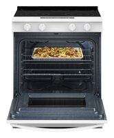 Whirlpool - 5.3 Cu. Ft. Slide-In Electric Range with No Preheat and Slow Cook Modes - White - Alternate Views