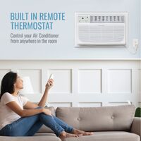Keystone - 14,000 BTU 230V Through-the-Wall Air Conditioner with 10,600 BTU Supplemental Heat Cap... - Alternate Views