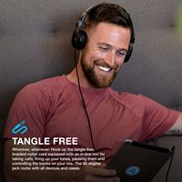 JLab - Studio Wired On-Ear Headphones - Black - Alternate Views