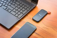 SanDisk - 2TB External USB 3.2 Gen 2 Type C Portable SSD - Black - Alternate Views