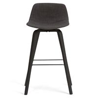 Simpli Home - Randolph Bentwood Counter Height Stool (Set of 2) - Charcoal Grey, Black - Alternate Views