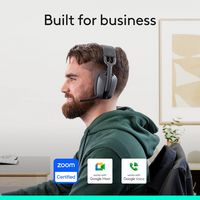 Logitech - Zone Vibe Bluetooth Headphones with Noise Canceling Mic for Google Meet, Google Voice,... - Alternate Views